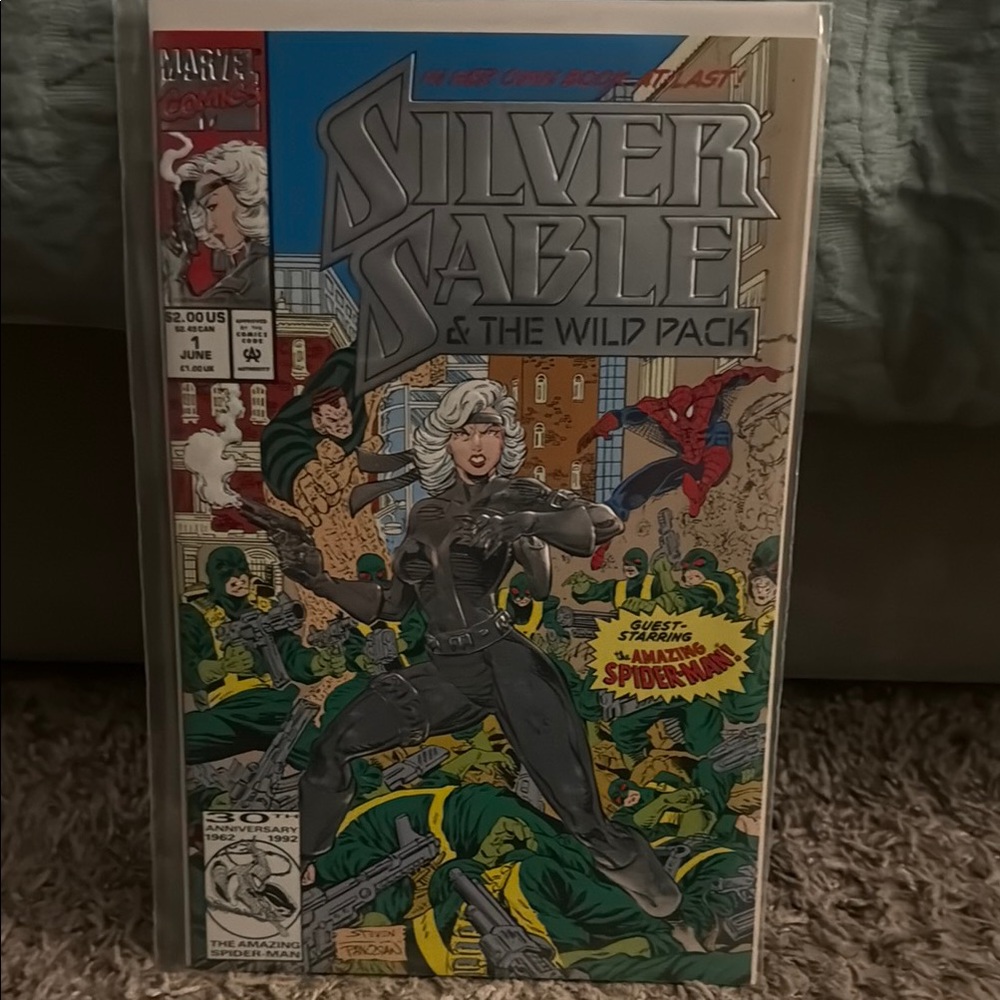 Silver Sable Comic with Spider-Man Appearance